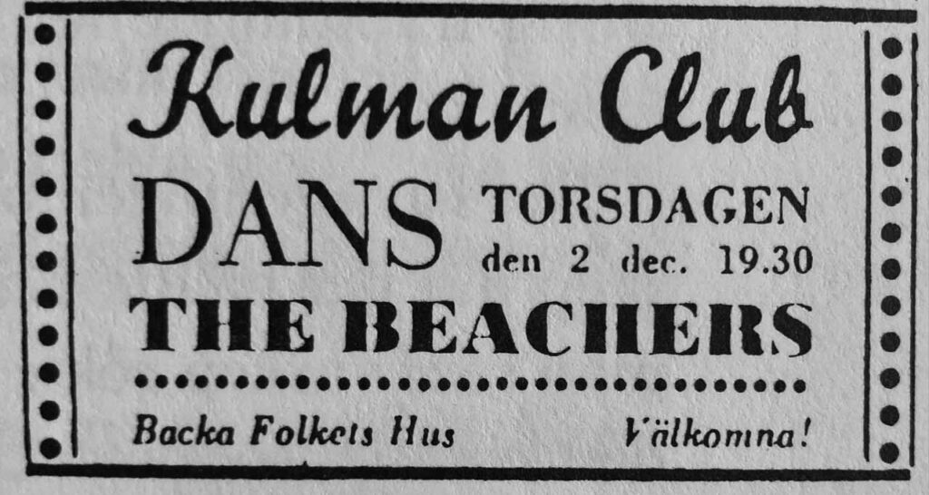 Tidningsannons från 1965